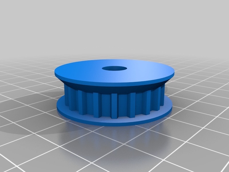 带轮辋的Z型皮带轮3D打印模型