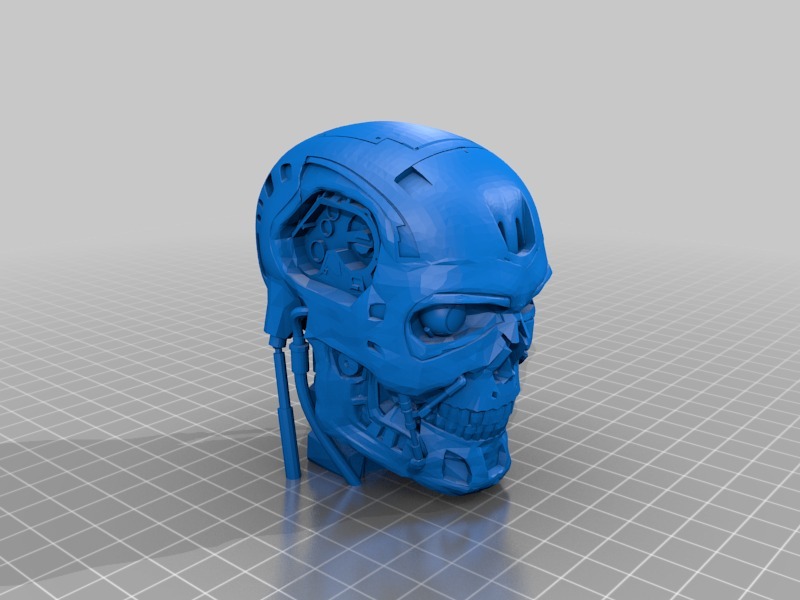 T-800头骨模型3D打印模型