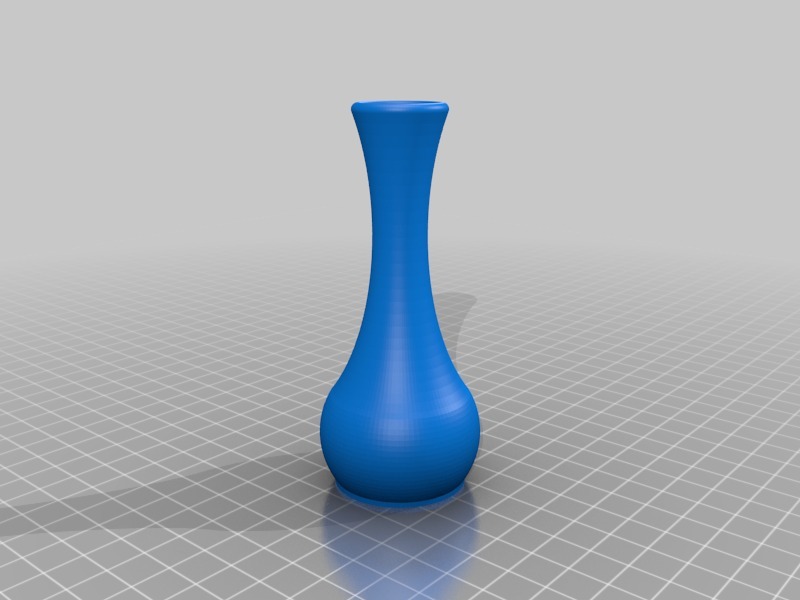 长颈细腰花瓶3D打印模型
