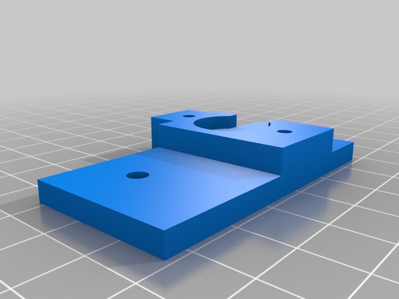 孟德尔挤出机底部适配器3D打印模型