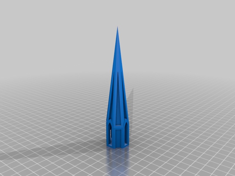 哥特式教堂建筑3D打印模型