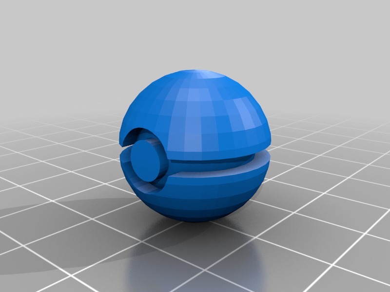 神奇宝贝精灵球3D打印模型