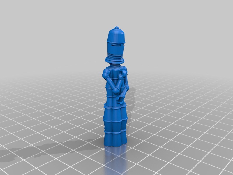 机器人造型国际象棋3D打印模型