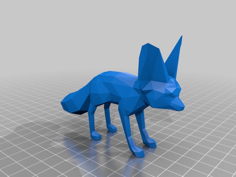 狐狸3D打印模型