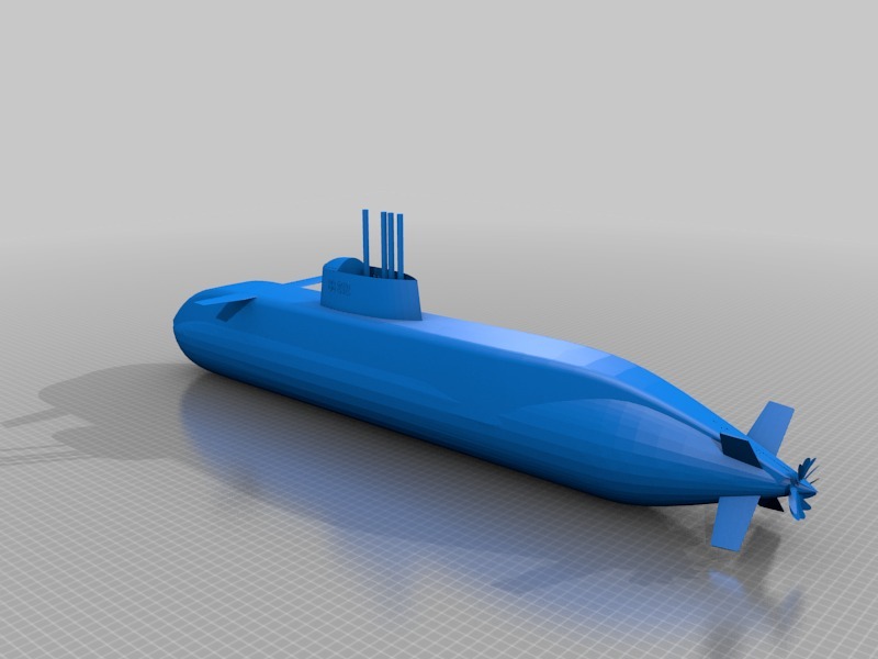 212型潜艇3D打印模型