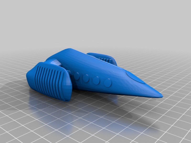 太空船模型3D打印模型