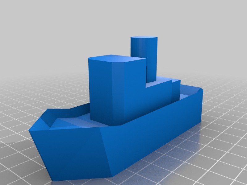玩具漂浮船3D打印模型