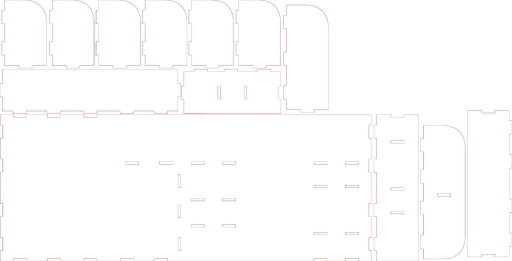 激光切割餐具托盘3D打印模型