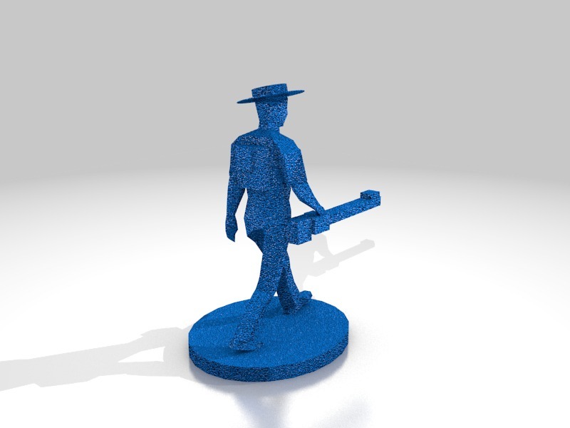 步兵小人手办3D打印模型