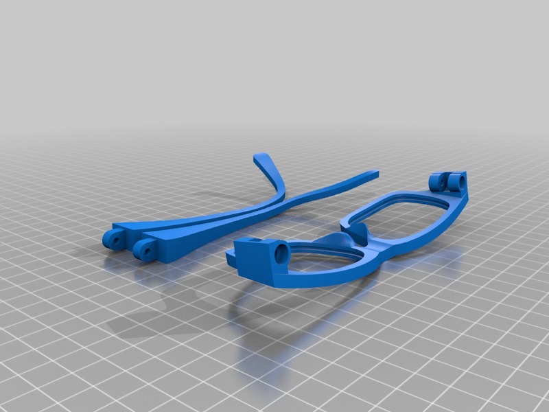 全框眼镜架3D打印模型