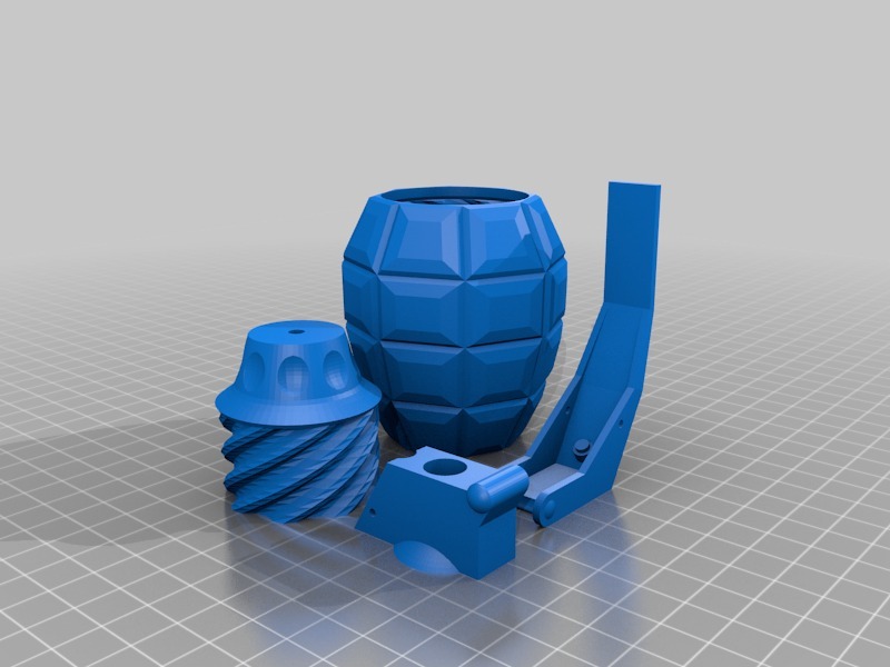 手榴弹模型3D打印模型