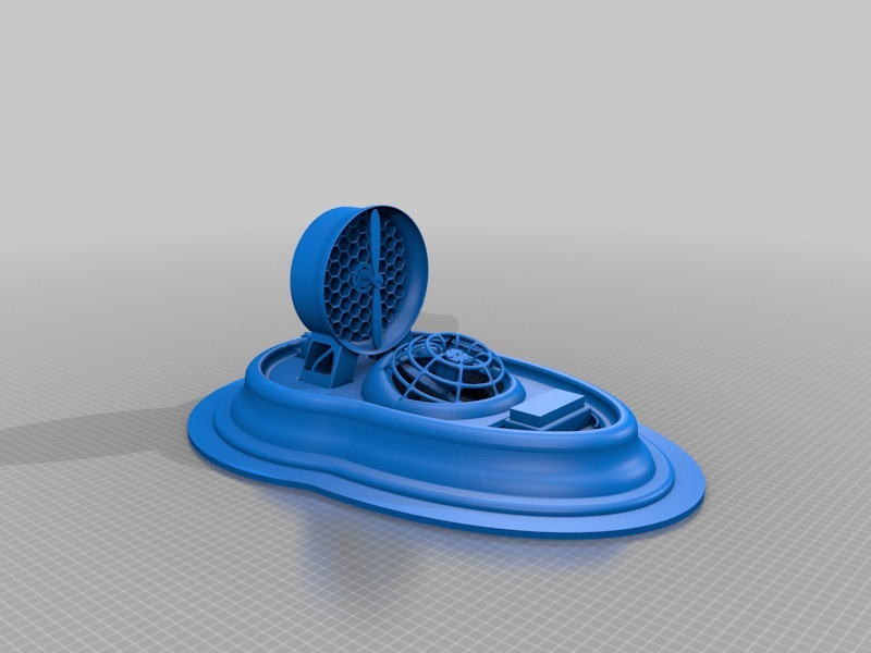 全功能原型RC气垫船3D打印模型