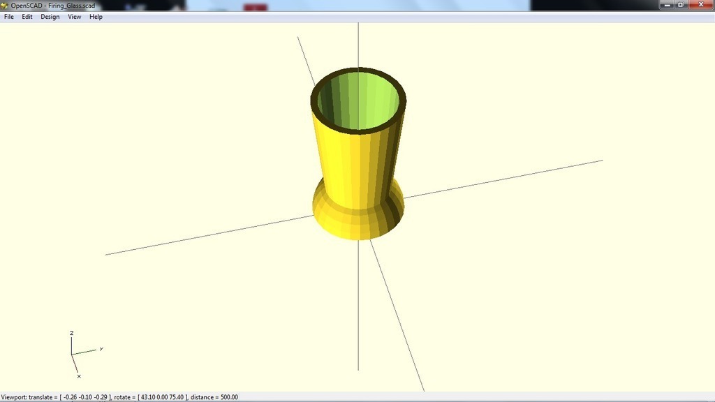 射击玻璃3D打印模型