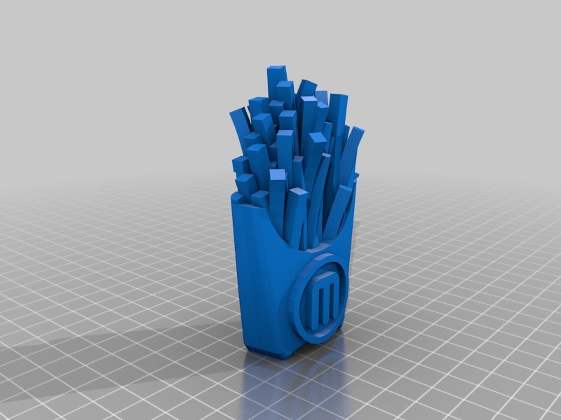 m记薯条3D打印模型
