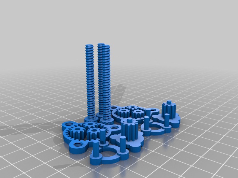 小型行星齿轮组3D打印模型