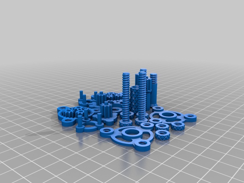 小型行星齿轮组3D打印模型