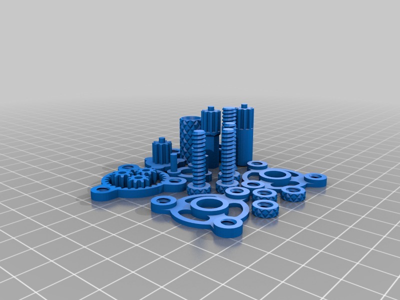 小型行星齿轮组3D打印模型