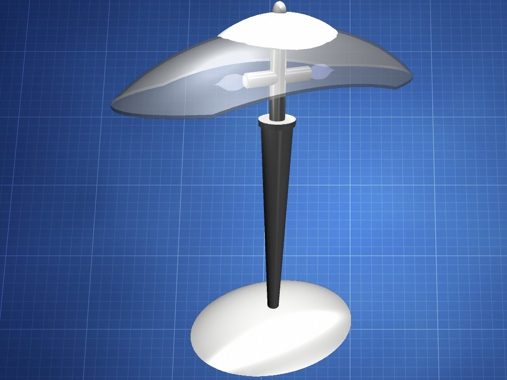 造型独特的台灯3D打印模型