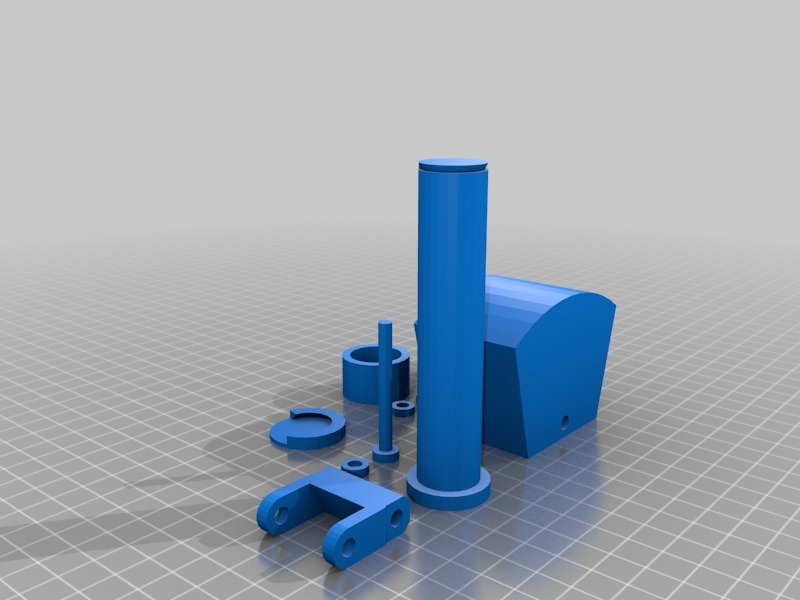 摆臂投石机3D打印模型