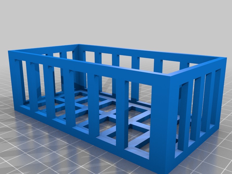 简易挂墙收纳框3D打印模型