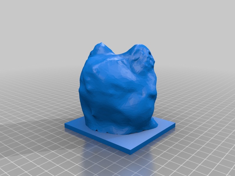 青蛙面具艺术雕像3D打印模型
