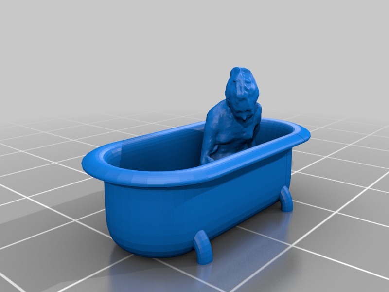 浴缸3D打印模型