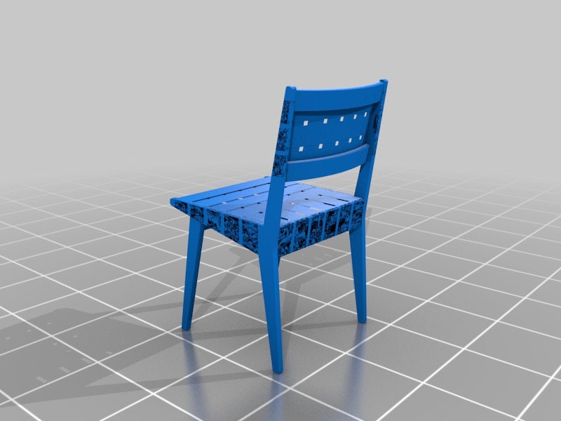 Risom侧椅3D打印模型