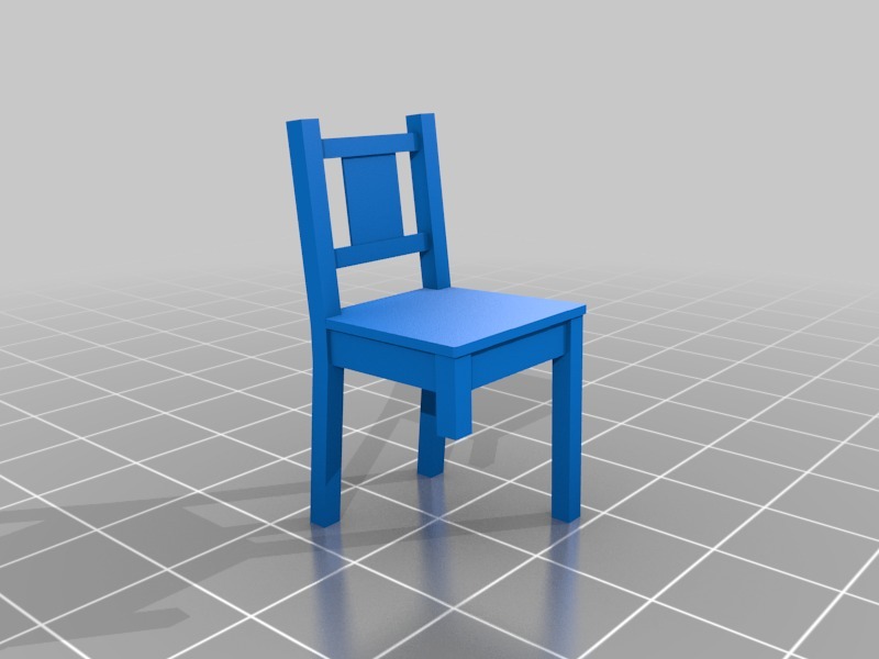 3条腿的椅子3D打印模型