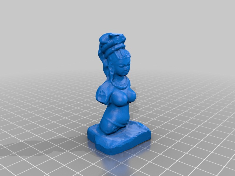 印度女神半身像3D打印模型