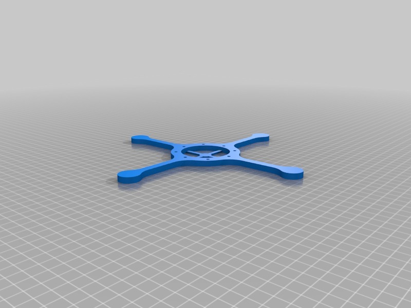 微型直升机车架和起落架3D打印模型