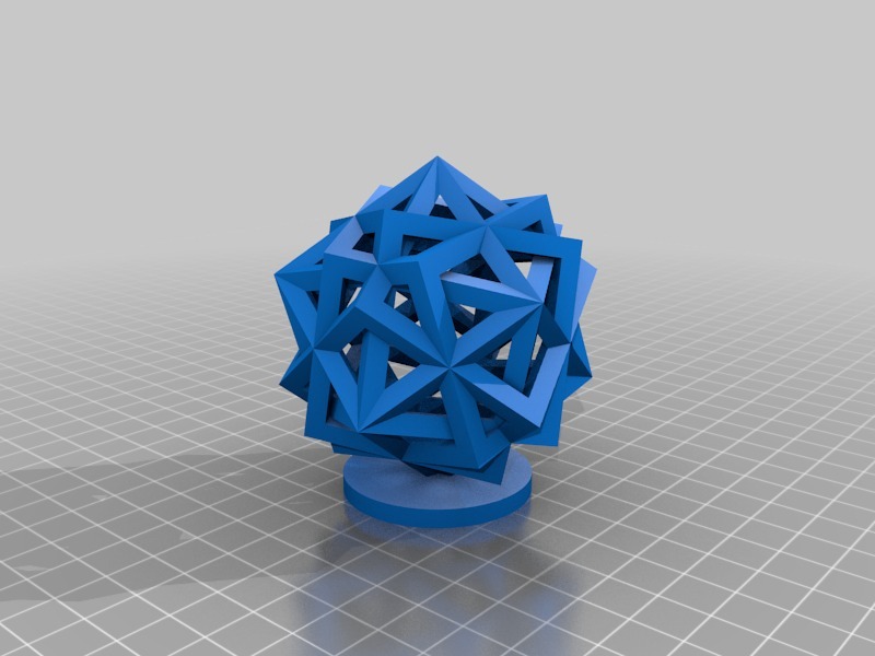 骨架立方体3D打印模型