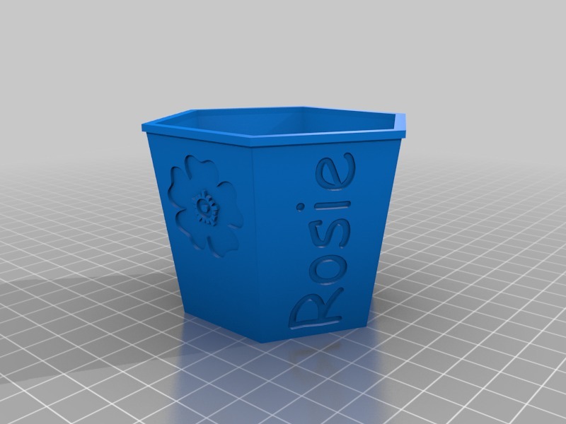 罗西花盆3D打印模型