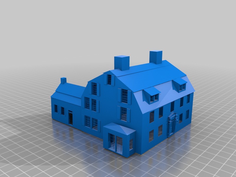 小屋3D打印模型