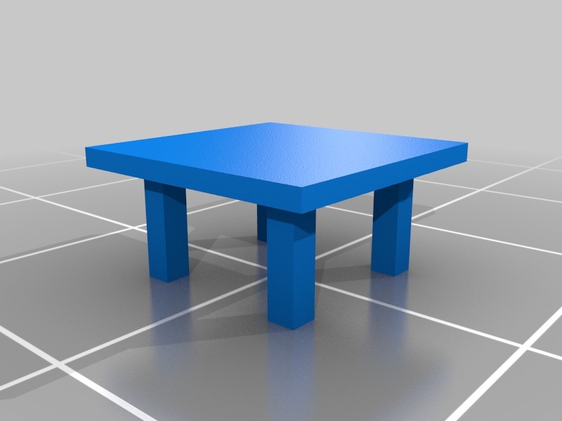 桌子3D打印模型