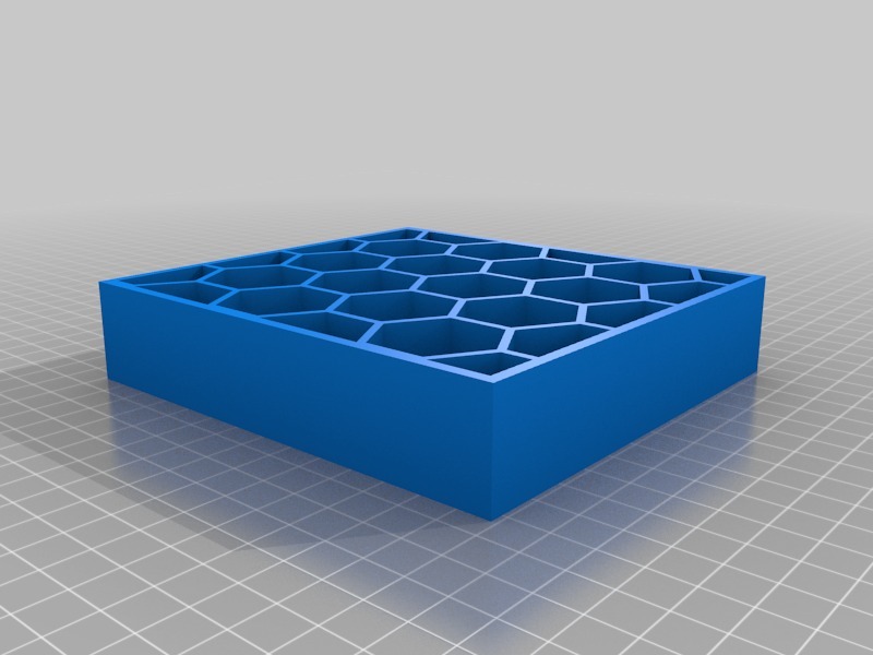 参数化蜂窝盒3D打印模型