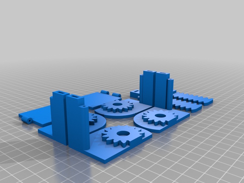 大型齿轮MTG箱3D打印模型