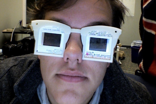 幻灯片眼镜3D打印模型