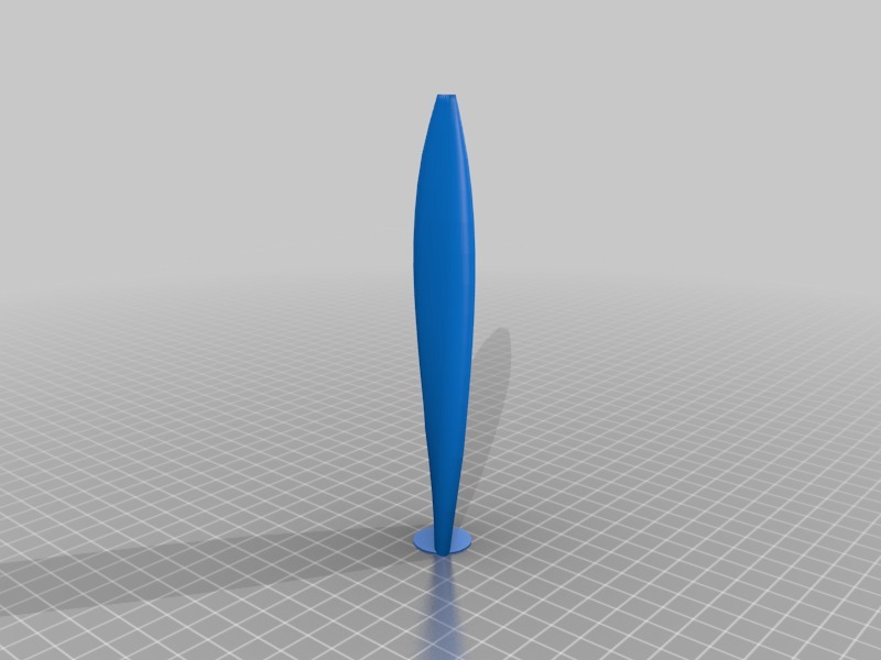 螺旋桨羽毛笔3D打印模型