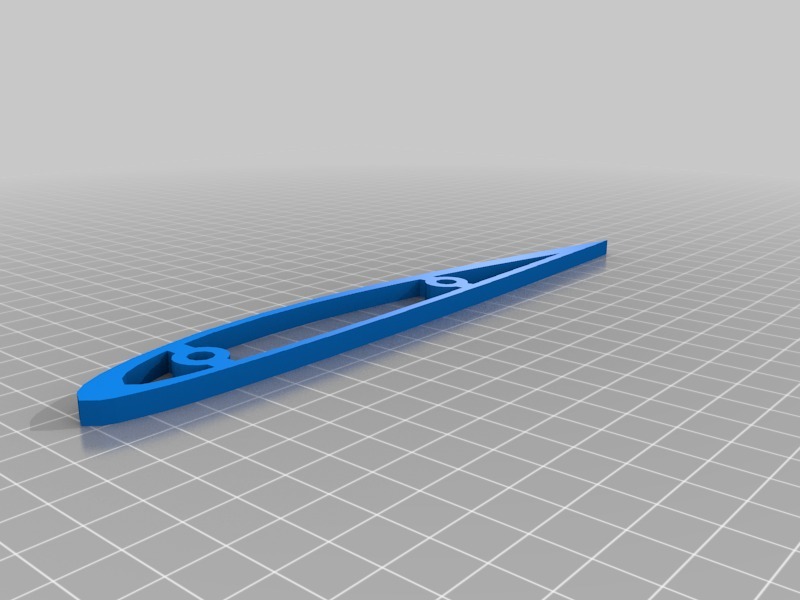 翼型飞机翼3D打印模型
