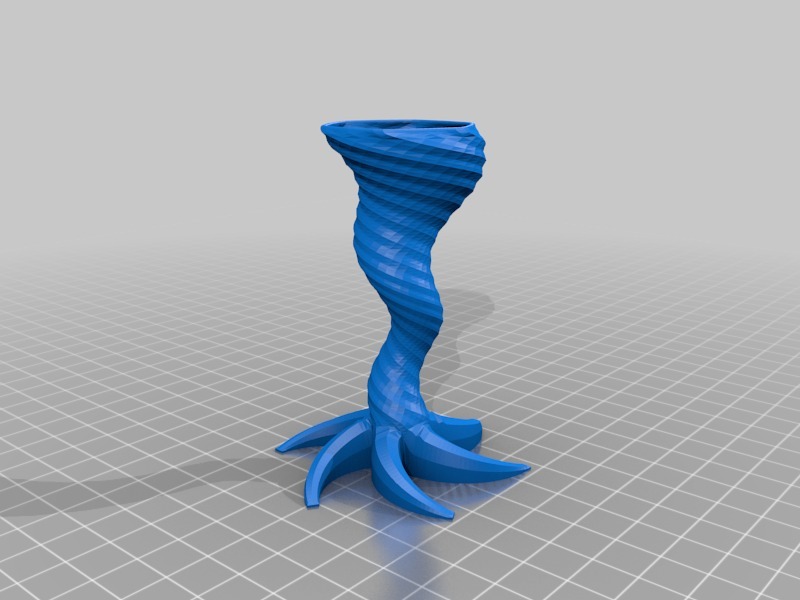 龙卷风造型花瓶3D打印模型