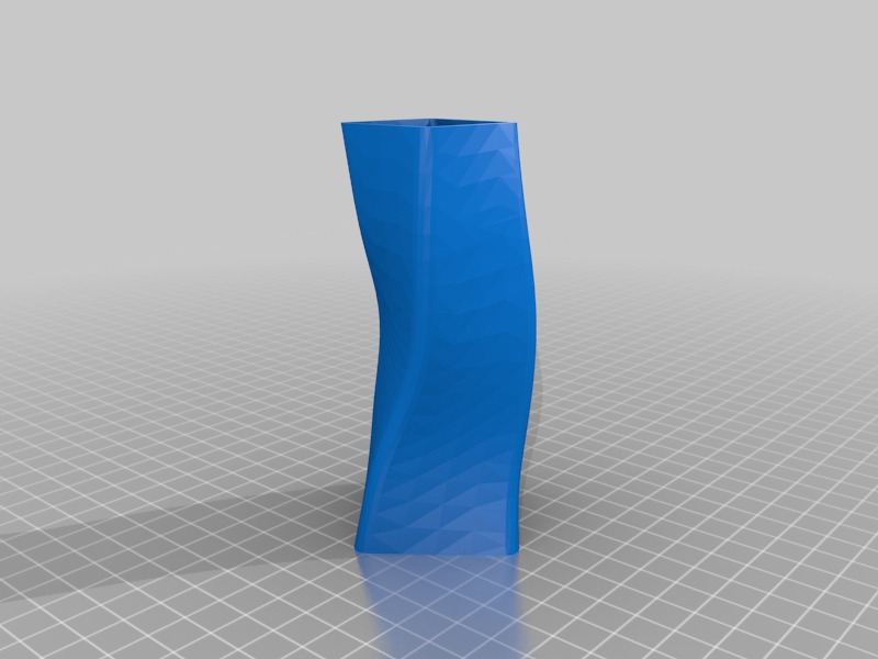 长方形花瓶3D打印模型