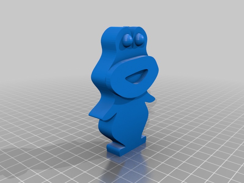 卡通青蛙花瓶3D打印模型