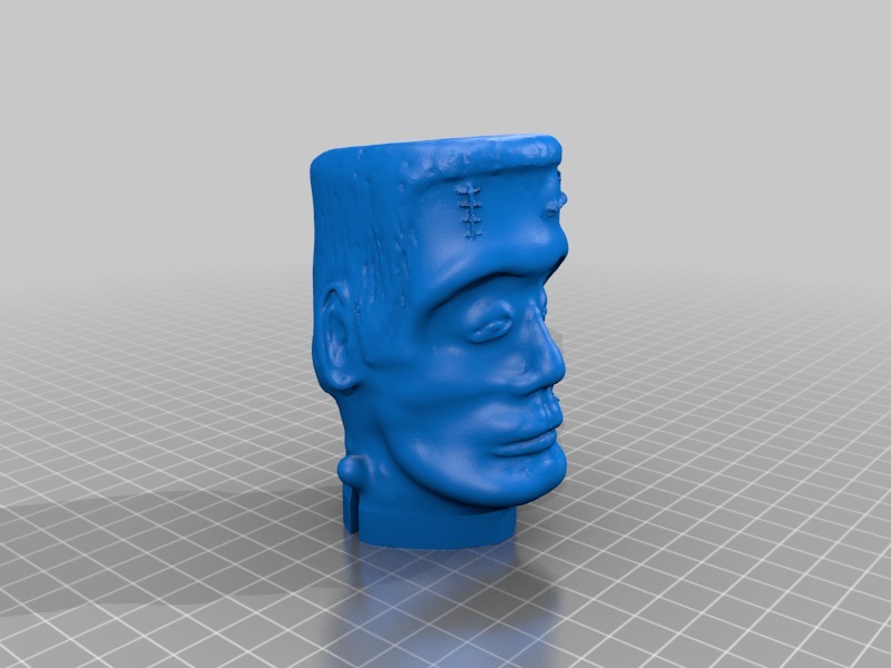 科学怪人弗兰肯斯坦头像雕塑3D打印模型