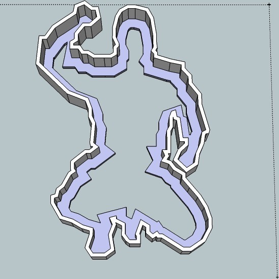 人性饼干模具3D打印模型