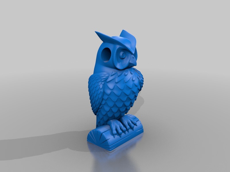 猫头鹰项链3D打印模型