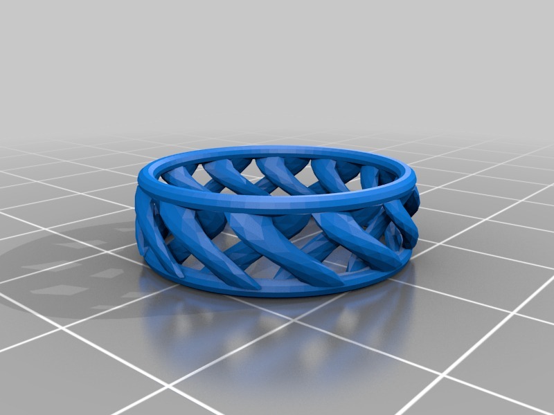 镂空戒指3D打印模型