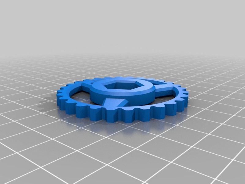 32位齿轮3D打印模型