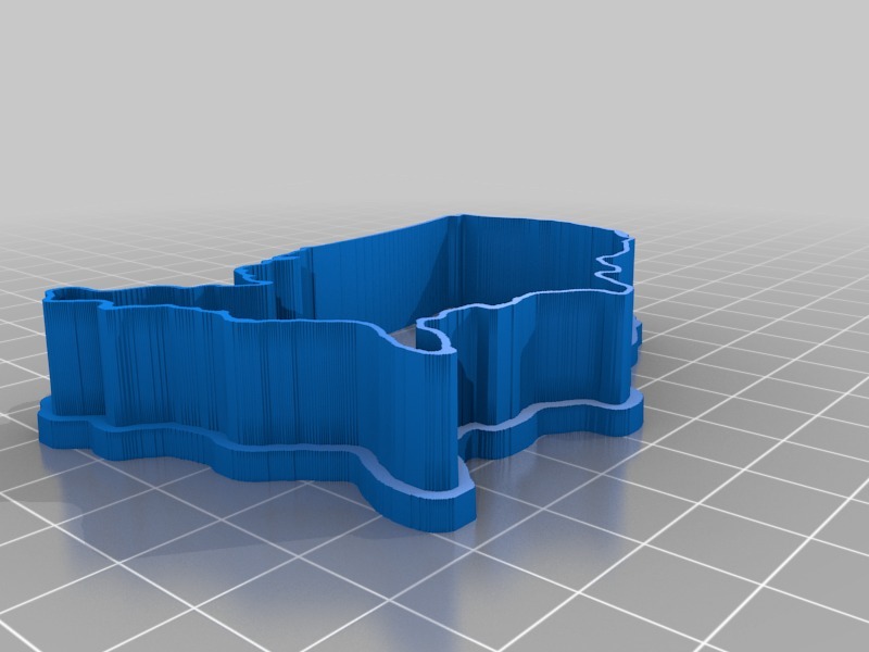 美国地图饼干模具3D打印模型