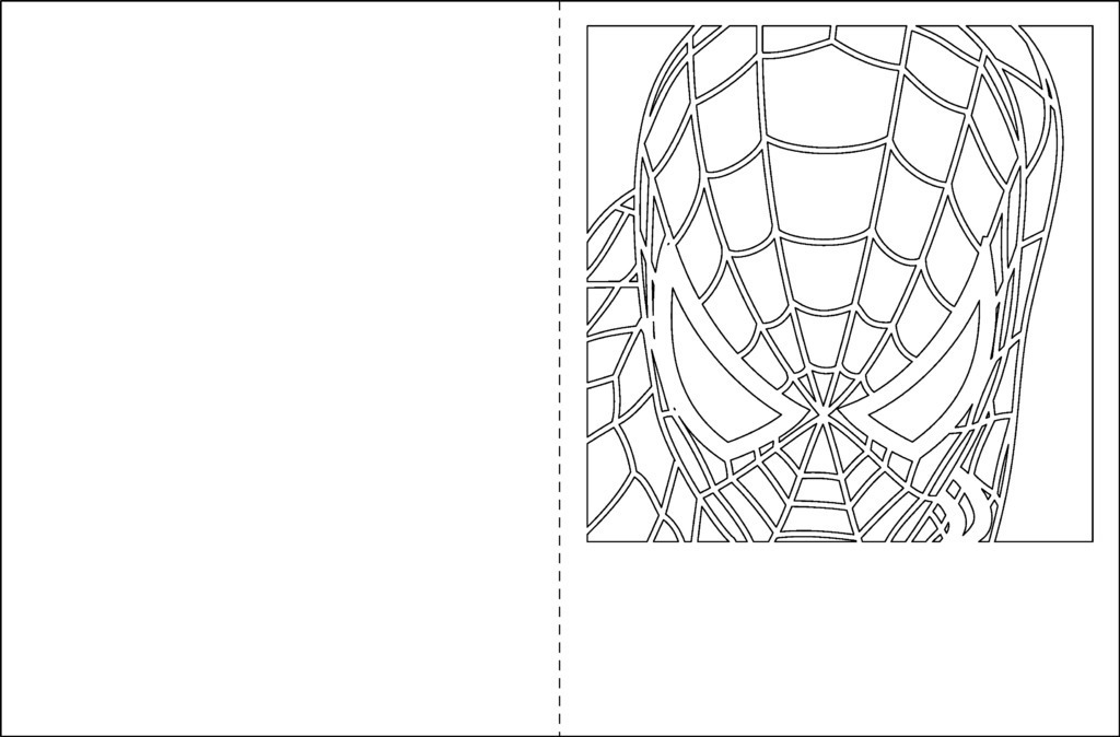 蜘蛛侠贺卡3D打印模型