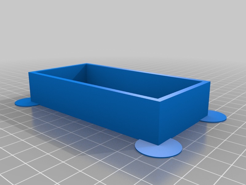 四周镂空方形收纳盒3D打印模型